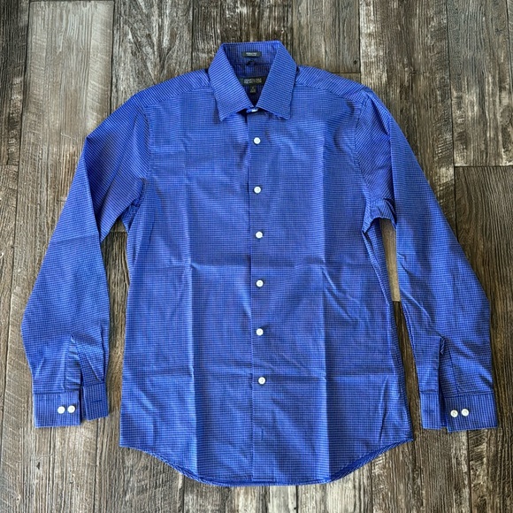 KENNETH COLE REACTION WRINKLES AWAY, MEN SHIRT, SIZE M15 32-33 SLIM FIT - Picture 1 of 7